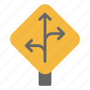 direction, sign, intersection, road, maps
