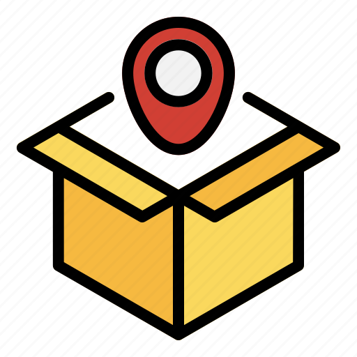 1, delivery, location, box, package, gps icon - Download on Iconfinder