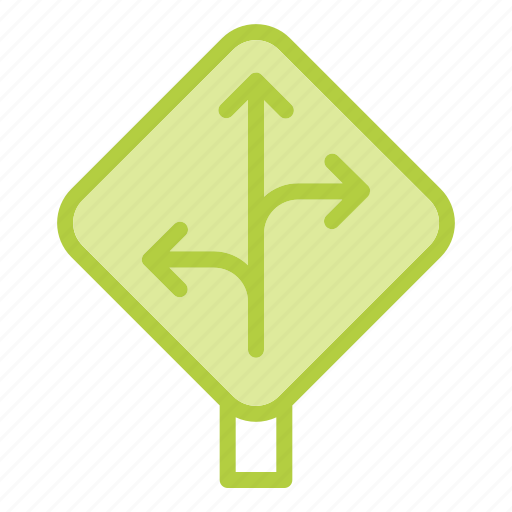 Direction, sign, intersection, road, maps icon - Download on Iconfinder