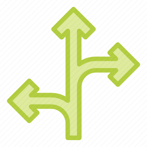 Turn, sign, choice, road, arrow, direction icon - Download on Iconfinder