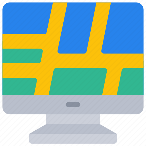 Computer, gps, travel, machine, pc, map icon - Download on Iconfinder