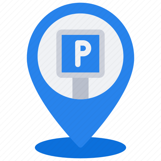 Parking, pin, travel, location, map, park, parked icon - Download on Iconfinder
