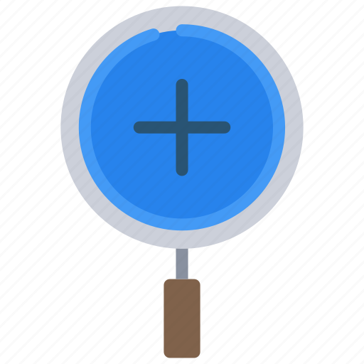 Zoom, travel, research, loupe, magnifying, glass, plus icon - Download on Iconfinder