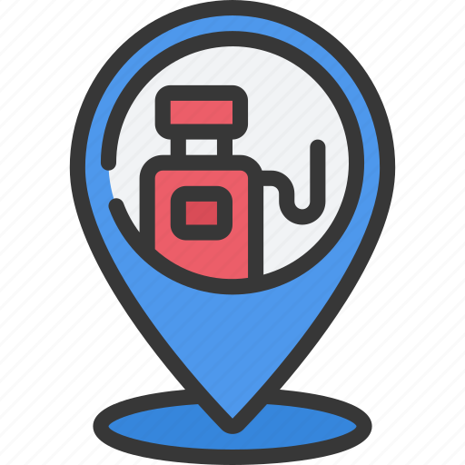 Gas, station, pin, travel, petrol, gasoline, location icon - Download on Iconfinder