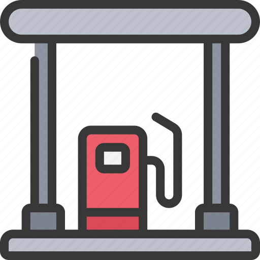 Gas, station, travel, petrol, gasoline, building icon - Download on Iconfinder