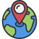 global, location, globe, pin, earth, world