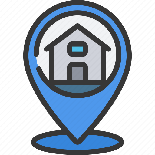 Home, pin, location, house icon - Download on Iconfinder
