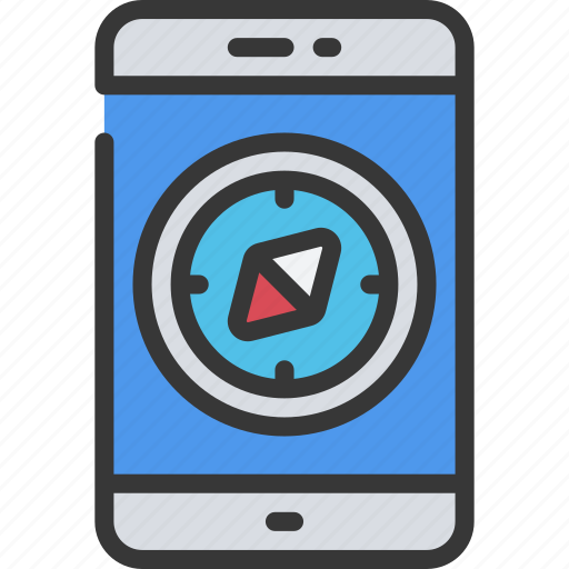 Iphone, compass, travel, mobile, cell, phone, direction icon - Download on Iconfinder