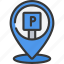 parking, pin, travel, location, map, park, parked 