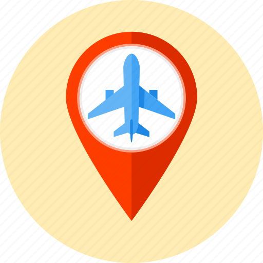 Plane, airplane, flight, fly, jet, map, map symbol icon - Download on Iconfinder