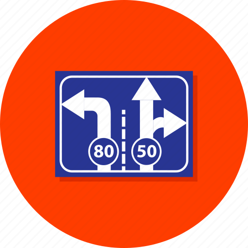 Road, signs, arrows, direction, left, road signs, street icon - Download on Iconfinder