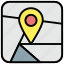 location, map, navigator, pin 