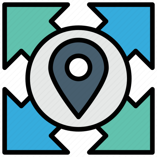 Directions, location, multi, navigation icon - Download on Iconfinder