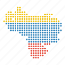 country, map, venezuela, venezuelan