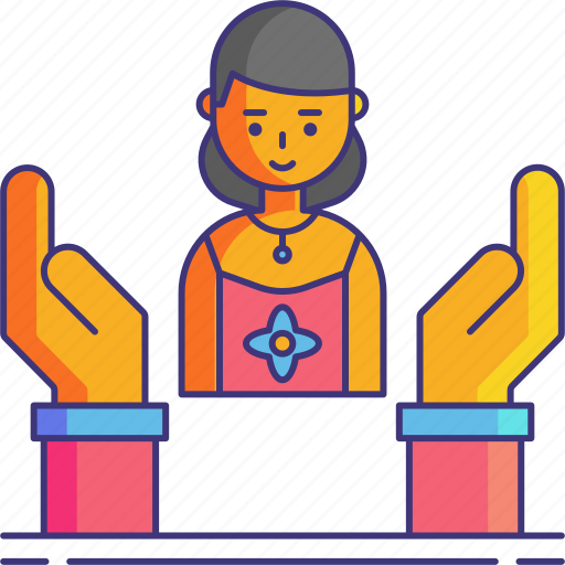 Support, women, girl, help icon - Download on Iconfinder