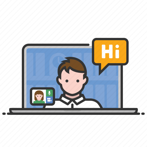 Chat, conference, online meeting, video icon - Download on Iconfinder