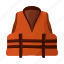 attributes, equipment, life jacket, marine, ship 