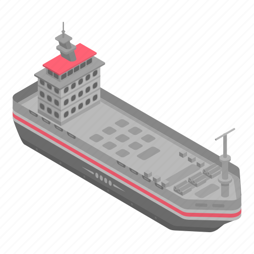 Cartoon, isometric, military, ship, silhouette, vintage, water icon - Download on Iconfinder