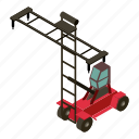 container, stacker, isometric