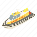 ambulance, ship, isometric