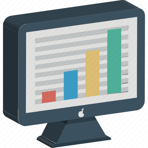 Analytics, computer, diagram, infographic, monitor, online graph, web analytics icon - Download on Iconfinder