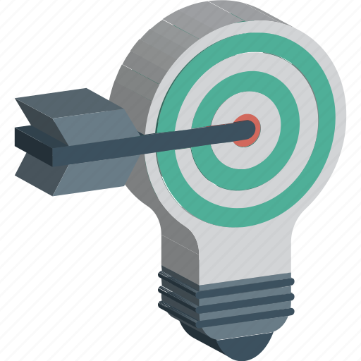 Bulb, bullseye, focus, idea, innovative idea icon - Download on Iconfinder