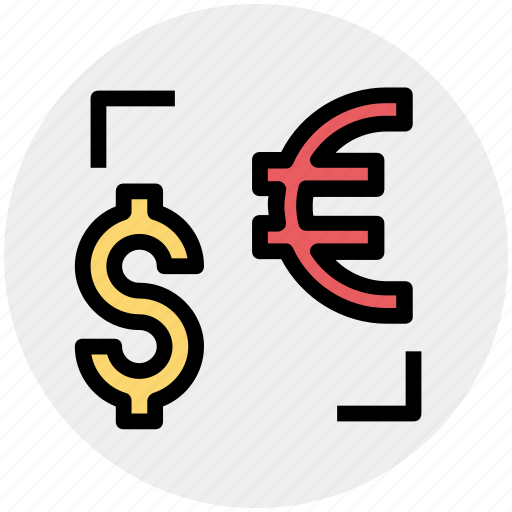 American, conversion, currency, dollar, euro, money icon - Download on Iconfinder