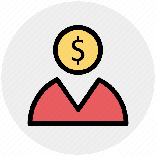 Business, dollar, head, invertor, man, money icon - Download on Iconfinder
