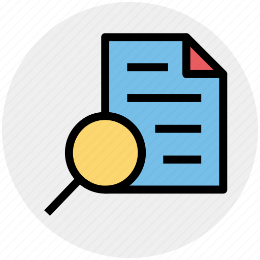 Contract, document, paper, search, search file, sheet icon - Download on Iconfinder