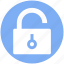 encryption, open, padlock, secure, security, unlock 