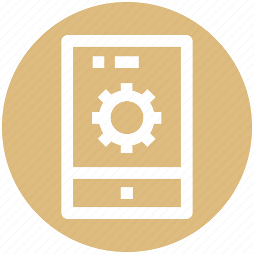 Gear, marketing, mobile, mobile setting, smartphone icon - Download on Iconfinder