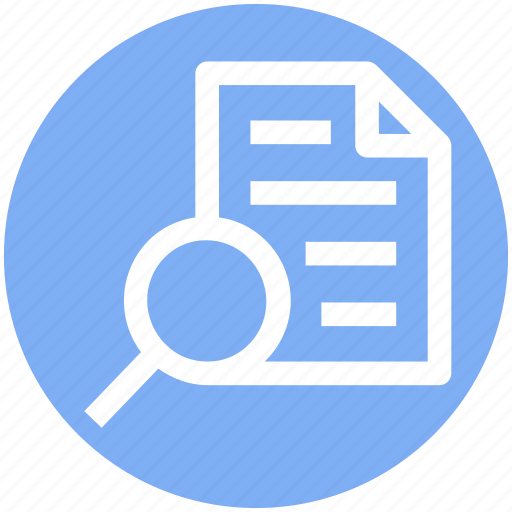 Contract, document, paper, search, search file, sheet icon - Download on Iconfinder