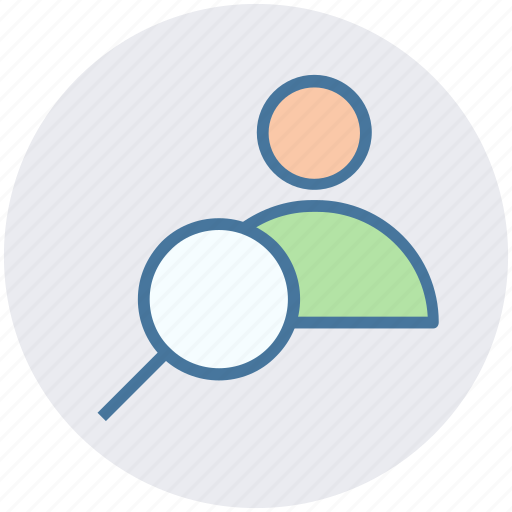 Magnifying, man, person, search, user icon - Download on Iconfinder