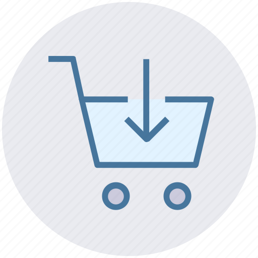 Cart, cart in, down, market, shopping cart icon - Download on Iconfinder