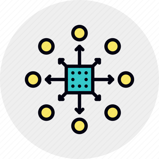 Distribution, model, network, structure icon - Download on Iconfinder