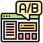 ab, comparison, split, testing, webpage 