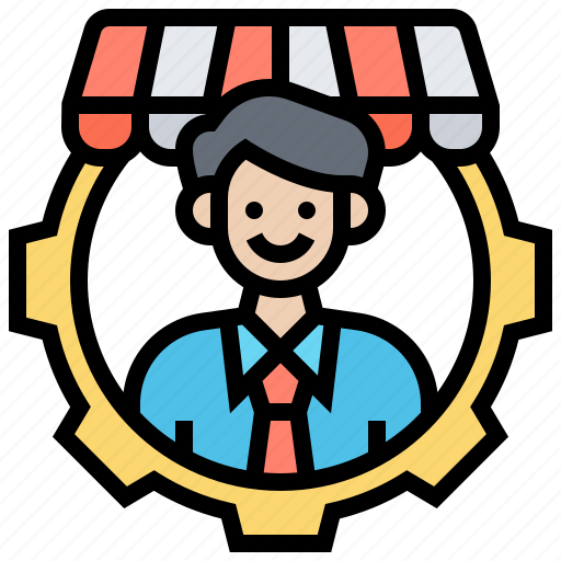 Assistant, entrepreneur, manager, owner, seller icon - Download on Iconfinder