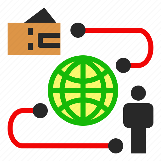 Distribution, marketing, process, representative, transportation icon - Download on Iconfinder