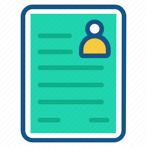 Interview, job, profile, report, representative, resume icon - Download on Iconfinder