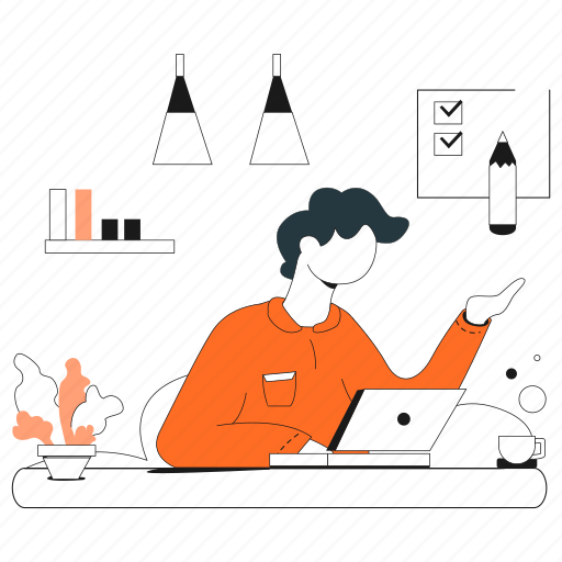 Market, research, desk, working, checklist illustration - Download on Iconfinder