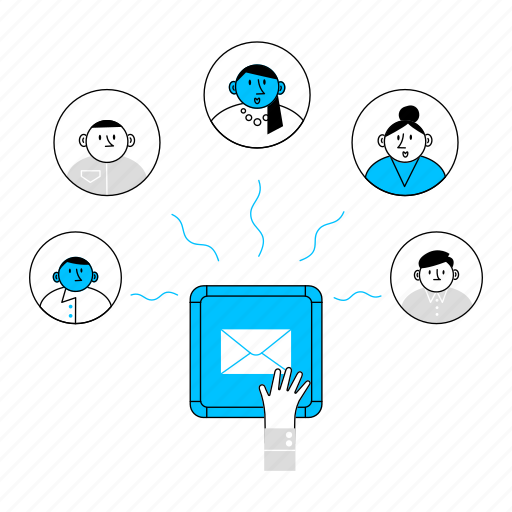 Mail, send, message, email, letter, chat, communication illustration - Download on Iconfinder
