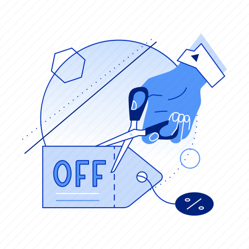 Cut, off, coupon, discount, scissor, switch, sale illustration - Download on Iconfinder