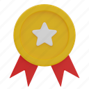 star badge, badge, award, medal, achievement, reward, ribbon badge