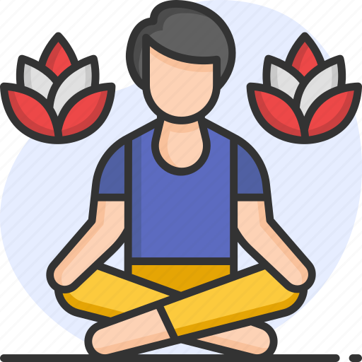 Meditation, meditate, exercise, yoga, wellness, spa and relax icon - Download on Iconfinder