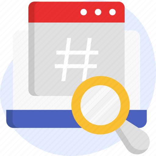 Search, hashtag, internet, laptop, website, social network icon - Download on Iconfinder