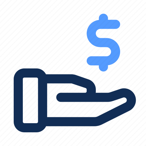 Commission, dollar, hand, marketing, payment icon - Download on Iconfinder