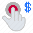 1, pay, per, click, marketing, hand, finger, dollar