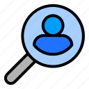 find, user, marketing, magnifier, search, avatar