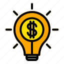 idea, money, marketing, bulb