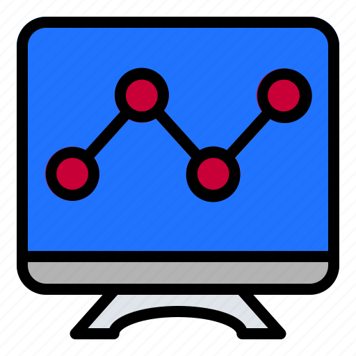 Marketing, graph, computer, chart, pc icon - Download on Iconfinder
